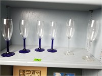 Five Champagne Glasses