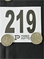 (2) Walkin Liberty Silver 1/2 Dollars(CASH ONLY)