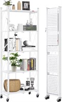 ULN - DEANIC 5-Shelf Folding Bookcase