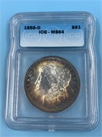 1880 O Morgan silver dollar MS64 by ICG