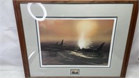Masters of The Sea Framed Orca & Stamp Set