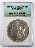 Coin 1902-O  Morgan Silver Dollar NES MS67