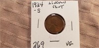 1924S Lincoln Cent VG