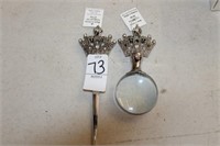 LETTER OPENER AND MAGNIFYING GLASS