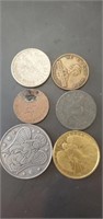 6 - vintage tokens