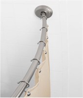 Smart Rods Adjustable Curved Shower Rod