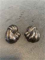Sterling silver earrings with damaged post