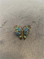 Sterling silver butterfly pin