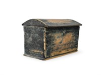 1800'S LOYALIST MINIATURE PINE BOX COLLINA, NB