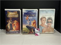 Walt Disney VHS Tapes (3)