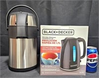 New B&D Rapid Boil Carafe & Insulated Thermos