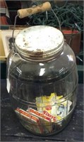 Pickle jar with contents