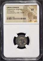 c. 130-110 BC ARIARATHESVI GREEK COINAGE NGC VF