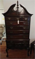 Mahogany Chippendale reproduction 11 drawer