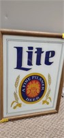 Miller lite sign lights up