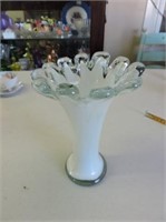 Overlay Hand made Vase, 8" T