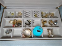 Unsearched Earrings in Jewelry Case