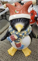 Penguin cookie jar approx 14 inches tall