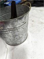 Galvanized Bucket & Funnel