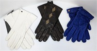 Three Pairs of Hugo Boss Leather Gloves