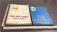 2 Opel Kadett Service Manuel’s 1966 & 1966-67