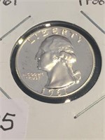 1961 Washington Silver Quarter Proof Like