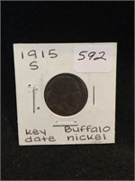 1915-S Buffalo Nickel Key Date