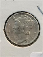 1945-D Mercury Dime Silver