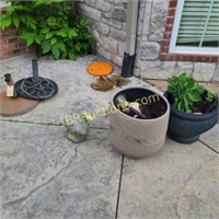 PLANTERS, CONCRETE DUCK, MISC