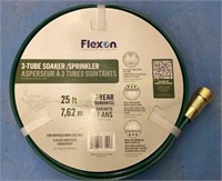 Flexor 3-Tube Soaker/Sprinkler 25' Hose