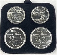 4pc Sterling Silver 1976 Olympics Proof Coins
