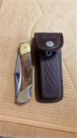 DEKALB PICKET KNIFE  WITH LEATHER  COVER