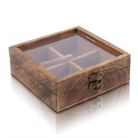 P490  Great Indian Bazaar Spice Box 6 x 6 Inch Org