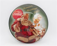 COCA-COLA Santa Claus Button Wall Light Display