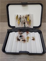 (18) Fishing Flies in Case