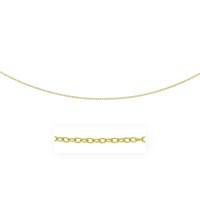 14k Gold Pendant Chain With Textured Links 2.5mm
