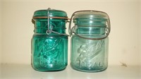 Glass top Ball & Eagle Mason Jars