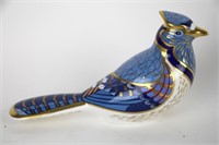 ROYAL CROWN DERBY PAPERWEIGHT - BLUE JAY