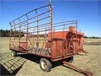 EZ S/A Hay Wagon, Front & Side Unload,