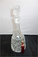 CRYSTAL DECANTER W/CRYSTAL STOPPER
