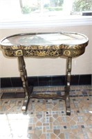 CHINESE ONE DRAWER TABLE PAINTED W/HORSE AND