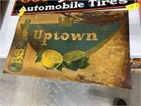 Uptown Soda Tin Sign