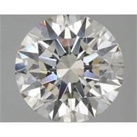 Igi Certified Round Cut 5.10ct Si1 Lab Diamond