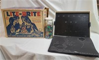 Original Lite-Brite in Box,  Pins, Patterns