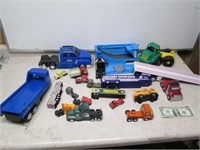 Lot of Toy Trucks - Vintage Orange Tonka & More