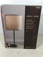 Allen & Roth 17" table lamp, color is Bronze with