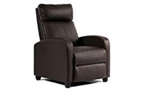 Leather reclining lounge chair