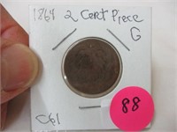 1864 2 cent pc.