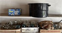 Miscellaneous Canyon supplies jars large canner