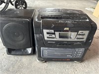 JVC three disc CD changer with one speaker